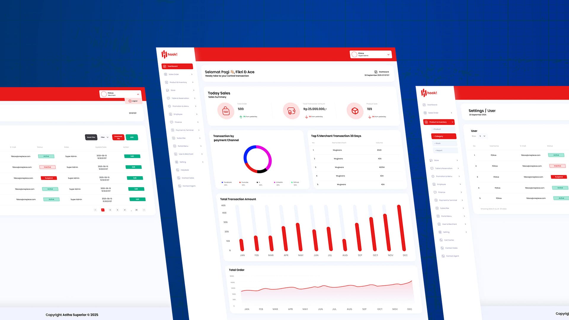 Hook Agency Dashboard