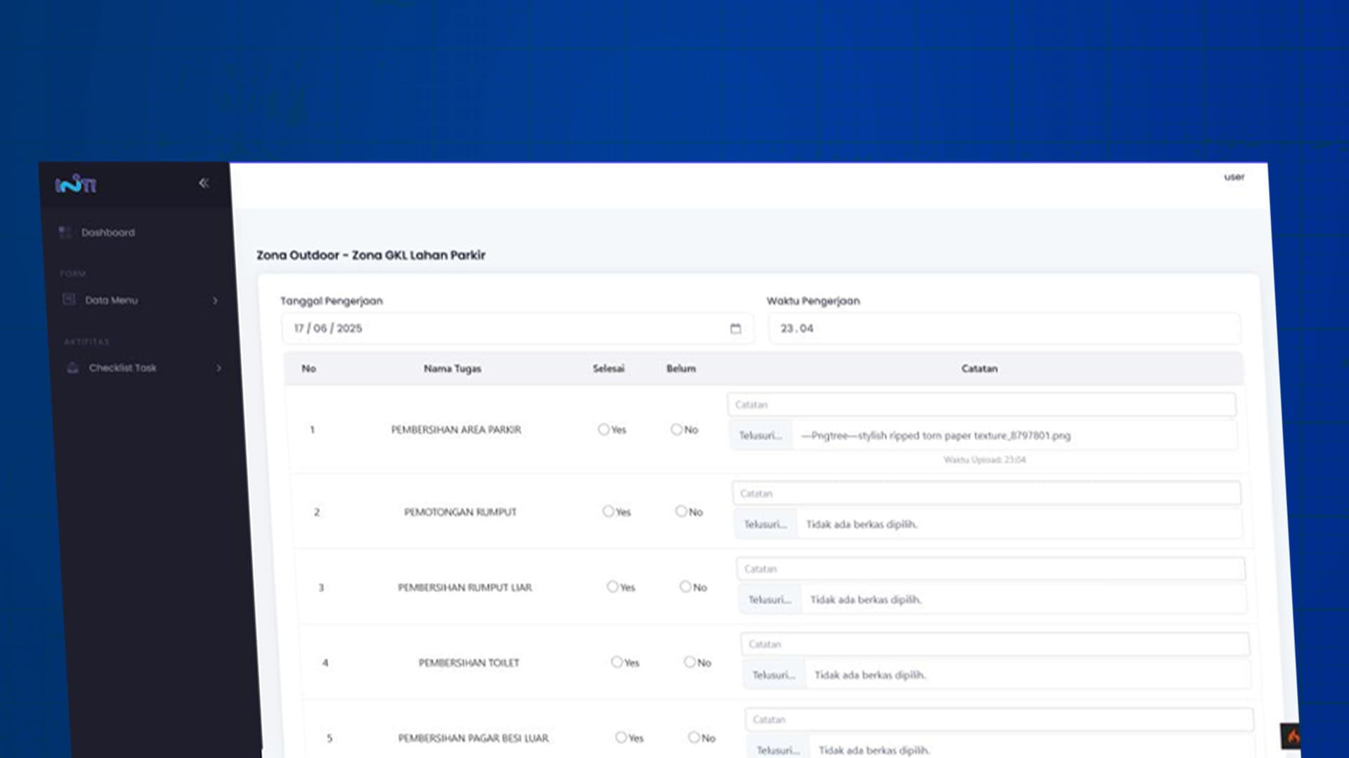 Task Checklist Dashboard
