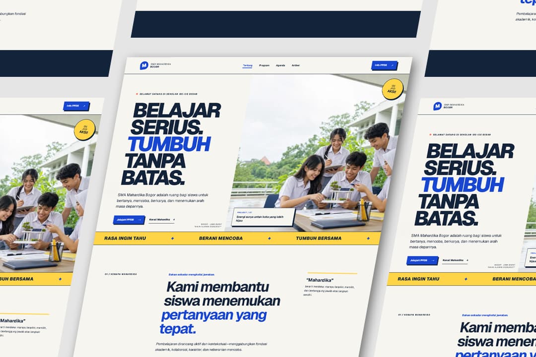 Landing Page SMK Mahardhika
